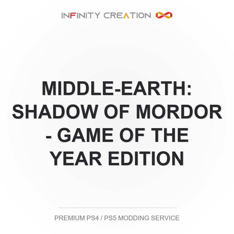 Middle-Earth: Shadow Of Mordor - Game Of The Year Edition Modding Your Save PS4/PS5