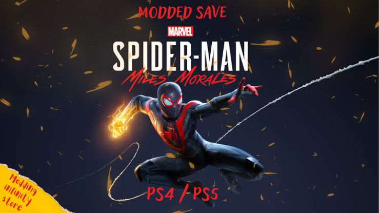 Marvel Spiderman Miles Morales Modded Save PS4/PS5